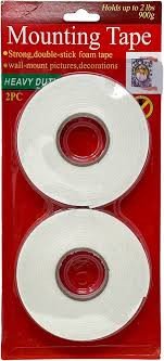 Mounting Tape Heavy Duty 2pcs (Holds up to 2lbs) W15696